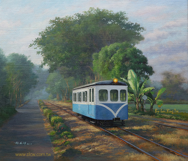 135 inspection car returns to Glory_135巡道車重返榮耀_panited by Lai Ying-Tse