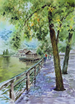 車埕貯木池 賴英澤 繪 Checheng Timber Pond painted by Lai Ying-Tse
