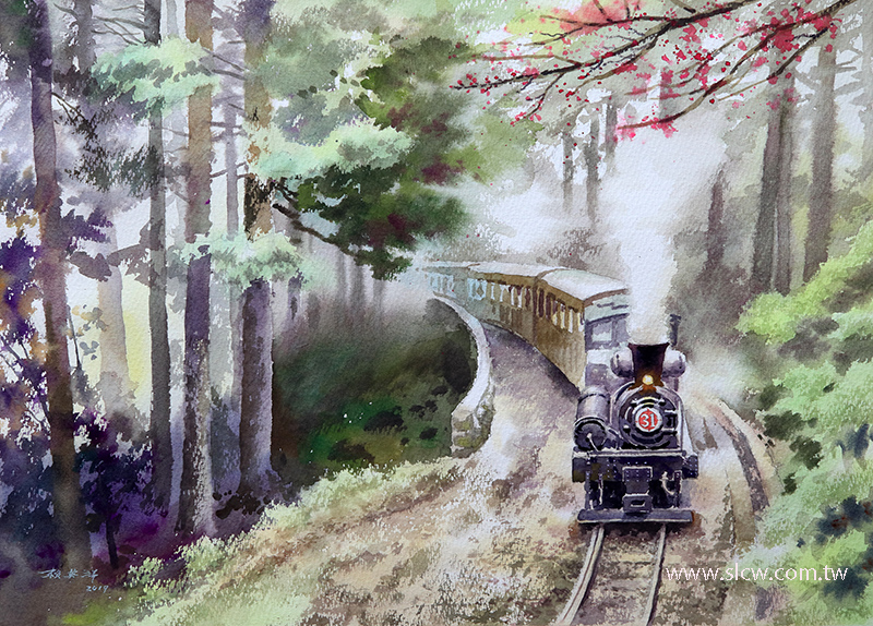 PCR118_阿里山沼平線春陽_Traveling on Alishan Spring Sunshine in Chaoping Line_阿里山明信片_postcards  